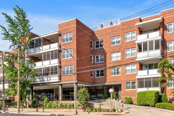 Exterior, Facade, Brick Facade, Condo Building