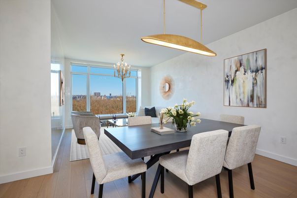 Chandelier, Dining room, Interior, Pendant Lights, Wood Texture Flooring