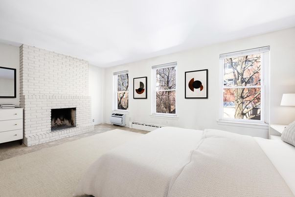 Bedroom, Fireplace, Interior, Stone Walls
