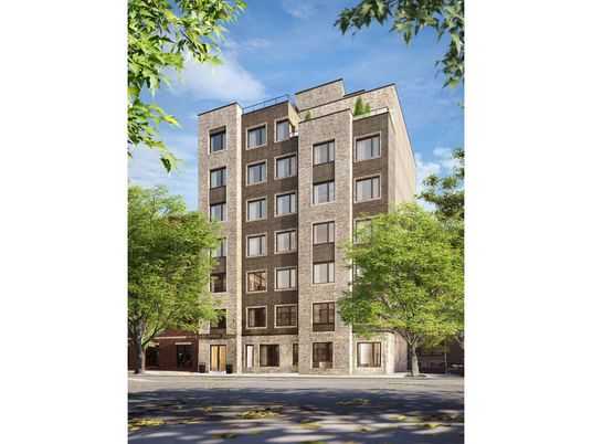 Exterior, Facade, Brick Facade, Condo Building