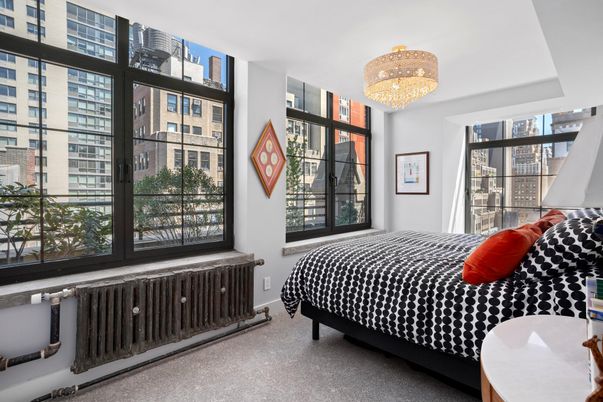 Bedroom, Chandelier, Interior