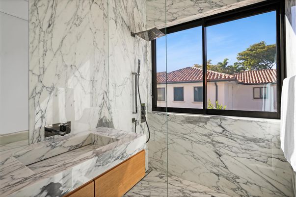 Bathroom, Interior, Marble, Marble Walls