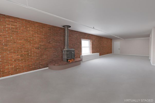 Empty room, Fireplace, Interior, Stone Walls