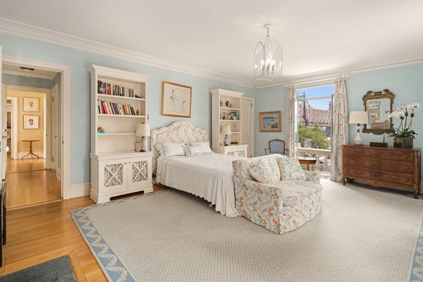Bedroom, Interior, Pendant Lights, Wood Texture Flooring