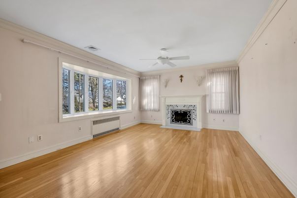 Empty room, Fireplace, Interior, Wood Texture Flooring