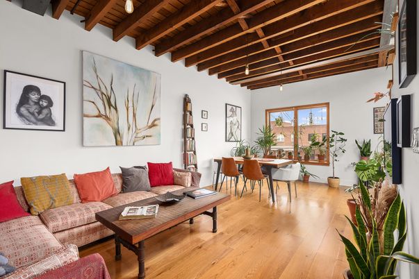 Dining room, Interior, Living room, Wooden Beams, Wooden Ceilings, Wood Texture Flooring