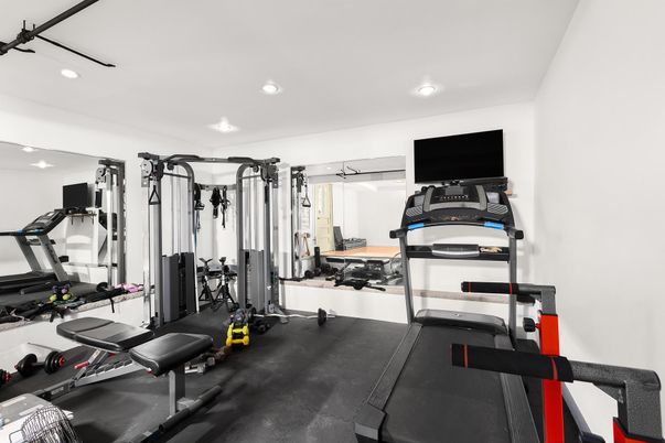 Fitness Equipment, Gym, Interior, Recessed Lighting
