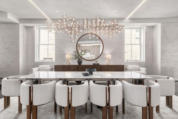 Chandelier, Dining room, Interior, Pendant Lights, Recessed Lighting