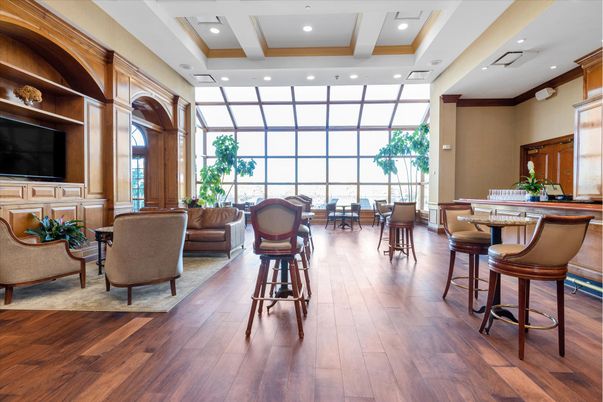 Dining room, Interior, Living room, Recessed Lighting, Wood Texture Flooring