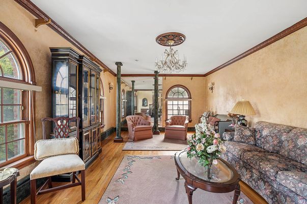 Chandelier, Interior, Living room, Wood Texture Flooring