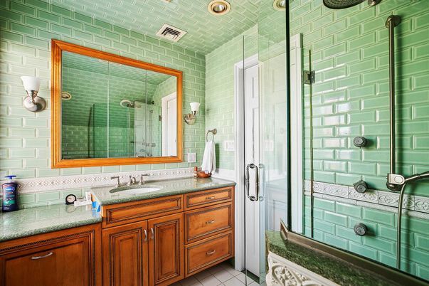 Bathroom, Glass Shower, Interior