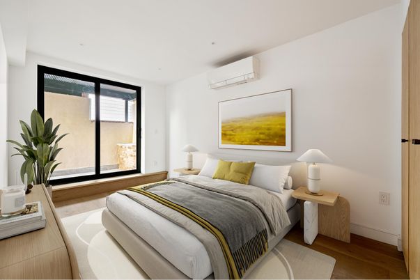 Bedroom, Interior, Wood Texture Flooring