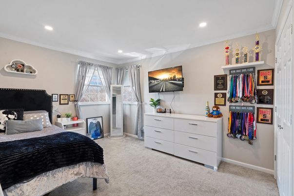 Bedroom, Interior, Recessed Lighting