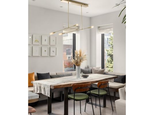 Dining room, Interior, Pendant Lights