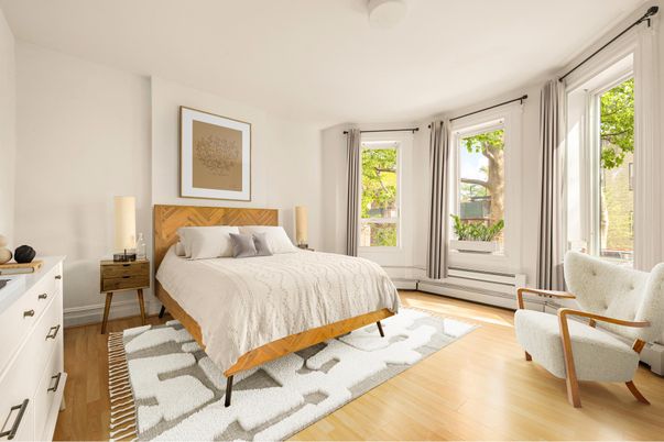 Bedroom, Interior, Wood Texture Flooring