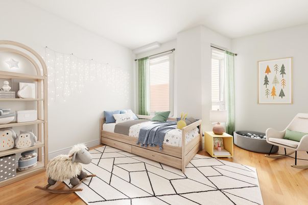 Bedroom, Interior, Wood Texture Flooring