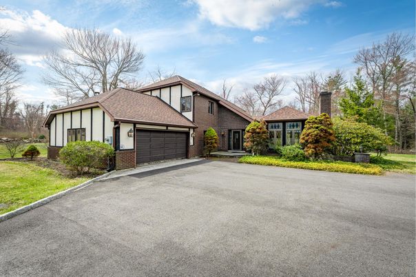 Attached, Exterior, Facade, Brick Facade, Tudor Revival