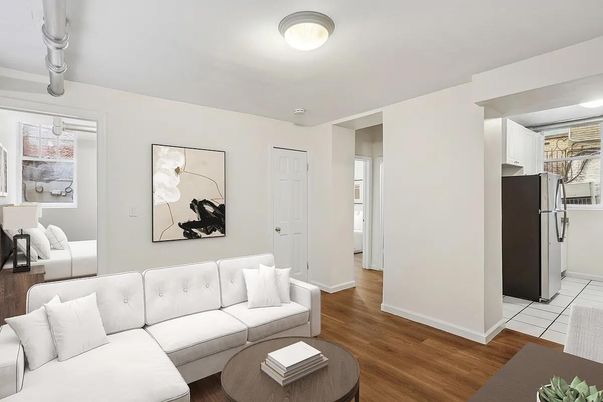 Interior, Kitchen, Living room, Wood Texture Flooring
