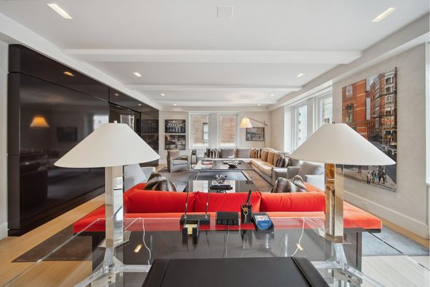 Interior, Living room, Recessed Lighting