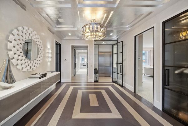 Chandelier, Interior, Recessed Lighting, Wood Texture Flooring