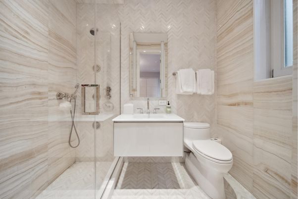 Bathroom, Glass Shower, Interior