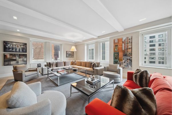 Interior, Living room, Recessed Lighting