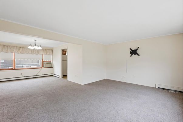 Chandelier, Empty room, Interior