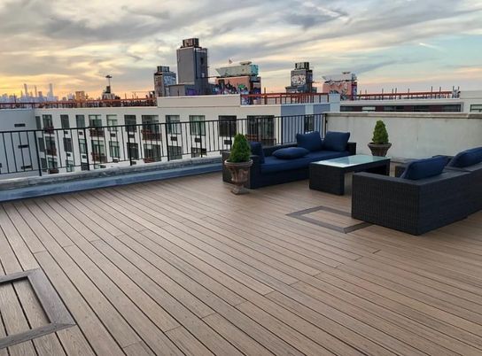 Exterior, Wood Texture Flooring