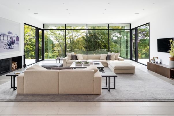 Fireplace, Interior, Living room, Recessed Lighting