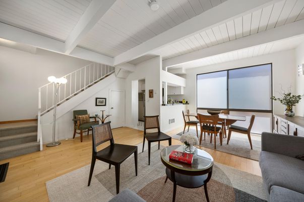 Dining room, Interior, Wood Texture Flooring