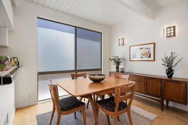 Dining room, Interior, Wood Texture Flooring