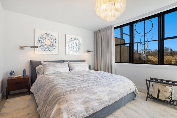 Bedroom, Chandelier, Interior