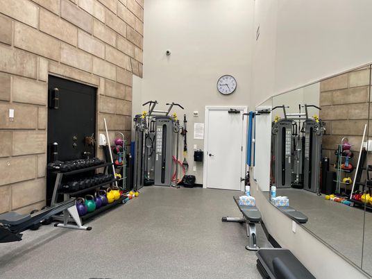 Fitness Equipment, Interior, Stone Walls