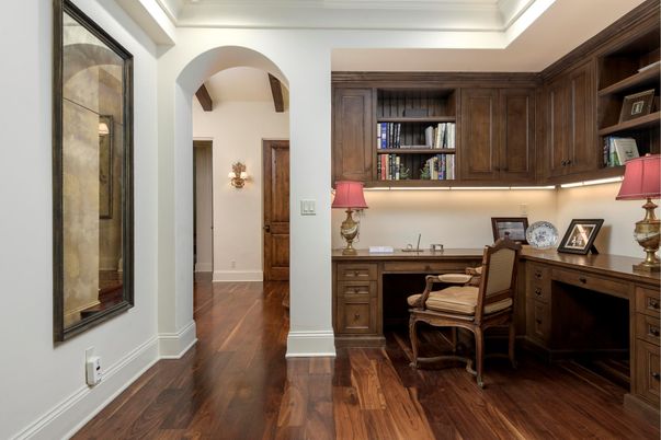 Home Office, Interior, Wood Texture Flooring