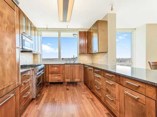 Interior, Kitchen, Wood Texture Flooring