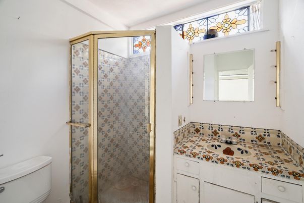 Bathroom, Glass Shower, Interior, Tile Countertops