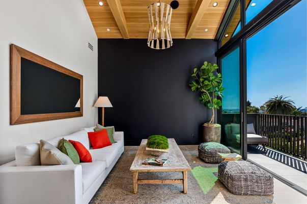 Interior, Living room, Recessed Lighting, Wooden Beams, Wooden Ceilings