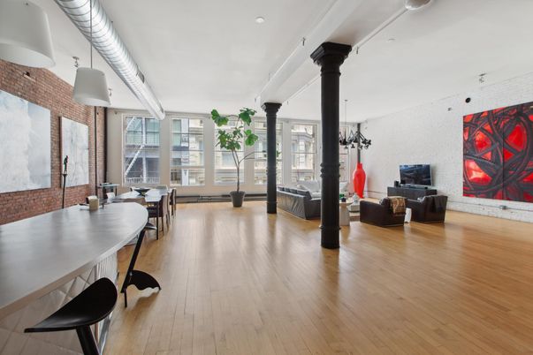 Dining room, Fireplace, Interior, Living room, Wood Texture Flooring