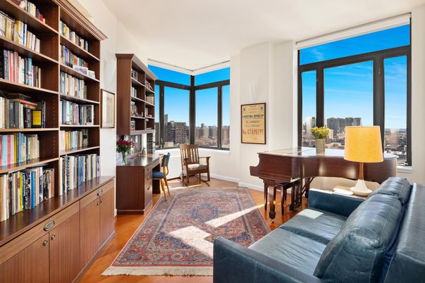 Home Office, Interior, Piano, Wood Texture Flooring
