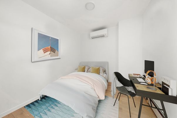 Bedroom, Home Office, Interior, Wood Texture Flooring