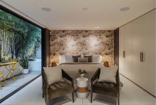 Bedroom, Interior, Recessed Lighting