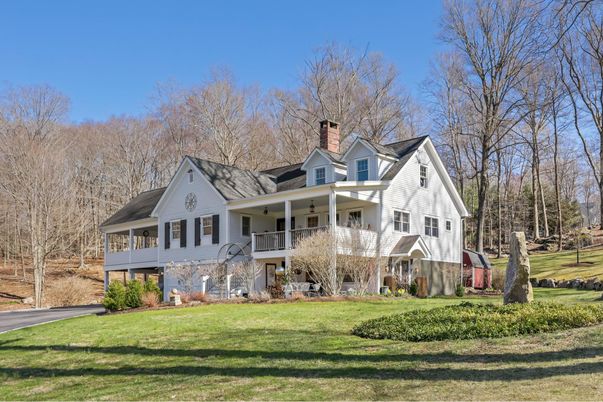 Attached, Backyard, Exterior, Facade, Farmhouse