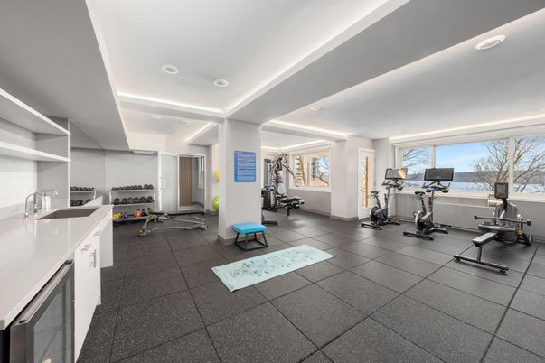 Fitness Equipment, Interior, Recessed Lighting