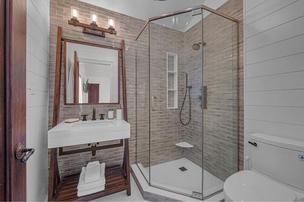 Bathroom, Glass Shower, Interior