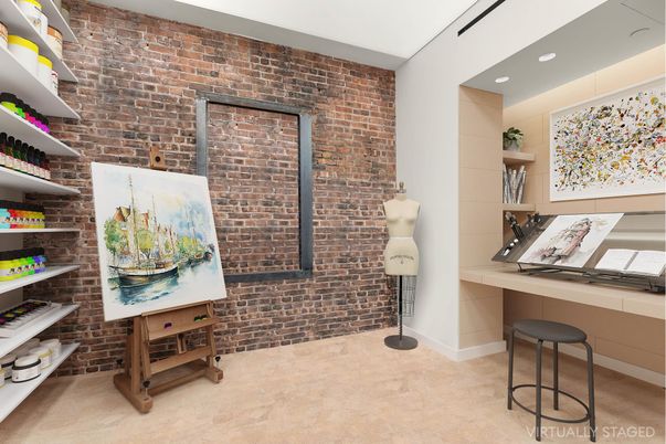 Interior, Recessed Lighting, Stone Walls