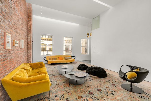 Interior, Living room, Pendant Lights, Stone Walls