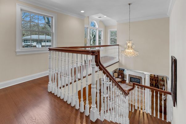 Chandelier, Fireplace, Interior, Recessed Lighting, Wood Texture Flooring
