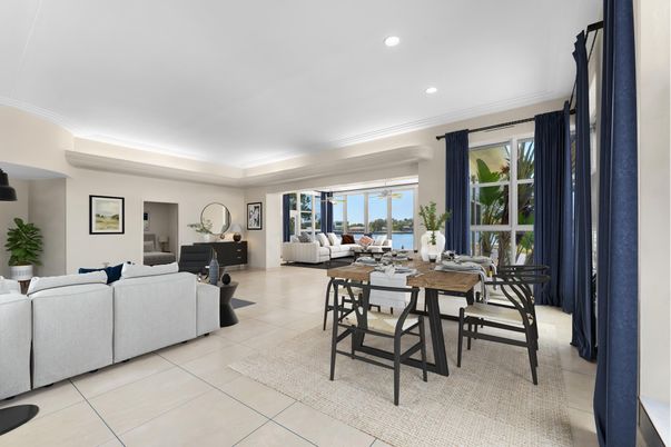 Dining room, Interior, Living room, Recessed Lighting