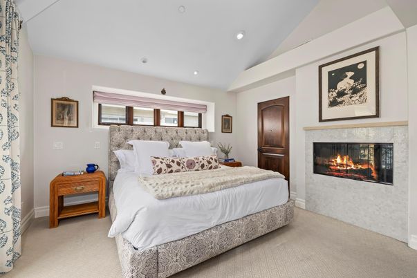 Bedroom, Fireplace, Interior, Recessed Lighting