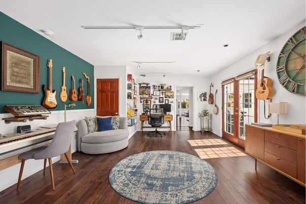 Home Office, Interior, Wood Texture Flooring